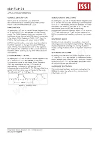 IS31FL3191-UTLS2-TR Datasheet Page 11
