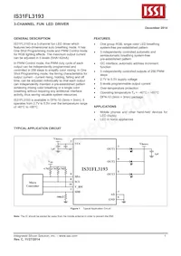 IS31FL3193-DLS2-TR Datasheet Cover