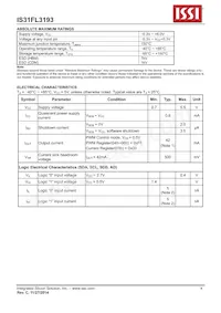 IS31FL3193-DLS2-TR Datasheet Page 4