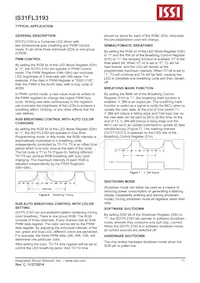 IS31FL3193-DLS2-TR Datasheet Pagina 11