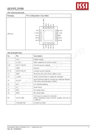 IS31FL3199-QFLS2-TR Datasheet Page 3