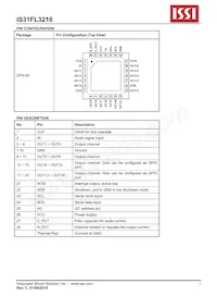 IS31FL3216-QFLS2-TR Datasheet Pagina 3