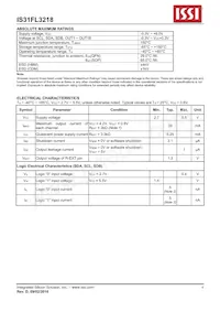 IS31FL3218-QFLS2-TR Datasheet Page 4