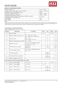 IS31FL3235A-QFLS2-TR Datasheet Page 4