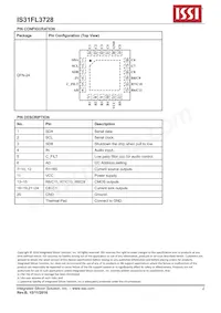 IS31FL3728-QFLS2-TR Datasheet Page 2