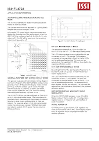 IS31FL3728-QFLS2-TR Datasheet Page 8