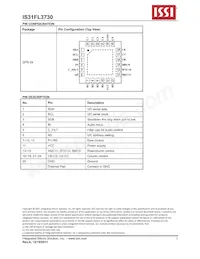 IS31FL3730-QFLS2-TR Datasheet Page 3