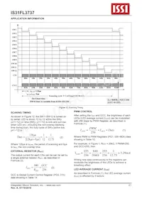 IS31FL3737-QFLS4-TR Datasheet Page 21