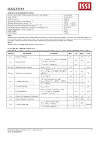 IS32LT3181-ZLA3-TR Datasheet Page 5