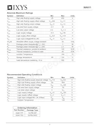 IXA611S3T/R Datasheet Page 3