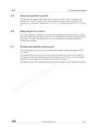 L6474PDTR Datasheet Page 21
