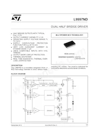 L9997ND013TR Datasheet Cover