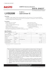 LV5026M-TLM-H Datasheet Copertura