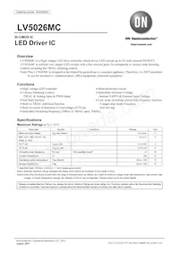 LV5026MC-AH Datasheet Cover