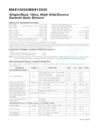 MAX15025BATB+ Datasheet Page 2
