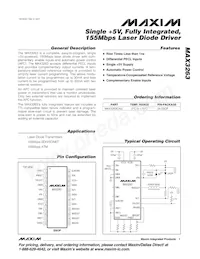 MAX3263CAG+T Datasheet Cover