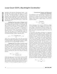 MAX8722EEG+T Datasheet Page 18