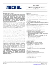 MIC3002GML-TR Datasheet Cover
