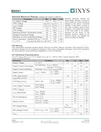 MX841BETR Datasheet Page 2