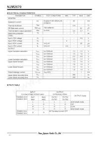 NJM2670E3 Datasheet Page 4
