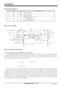 NJU6050F-TE2 Datasheet Page 2