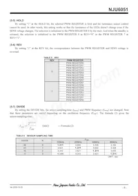 NJU6051V-TE1數據表 頁面 9