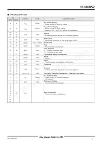 NJU6052V-TE1 Datasheet Page 3