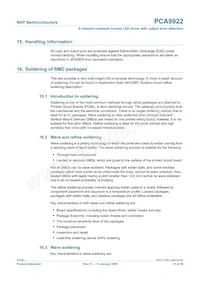 PCA9922PW Datasheet Page 21