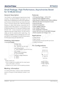 RT9293BGJ6 Datasheet Cover