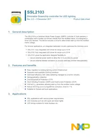 SSL2103T/1 Datasheet Cover