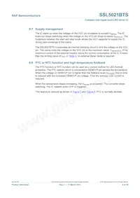 SSL5021BTS/1X Datasheet Pagina 9