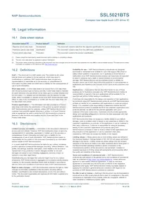 SSL5021BTS/1X Datasheet Page 18