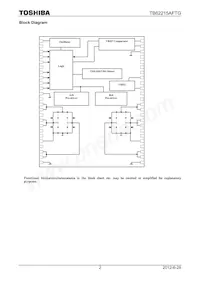 TB62215AFTG Datasheet Pagina 2