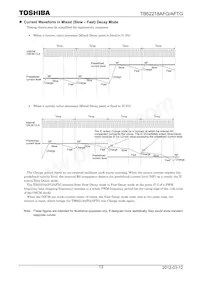 TB62218AFG Datasheet Page 13