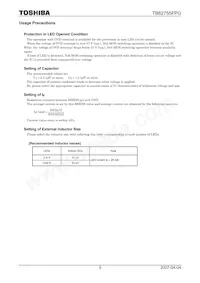 TB62755FPG Datasheet Page 5