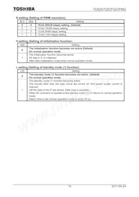 TC62D722FG Datasheet Page 15