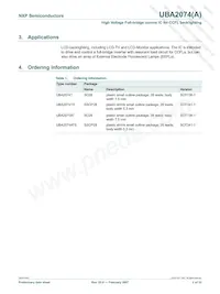 UBA2074ATS/N1 Datasheet Page 2