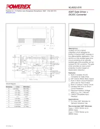 VLA552-01R Datasheet Cover