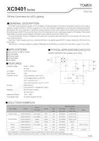 XC9401C60CSR-G Datasheet Cover
