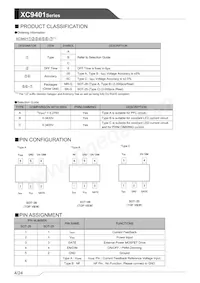 XC9401C60CSR-G Datasheet Pagina 4