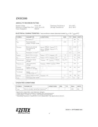 ZXSC300E5TA Datasheet Page 2