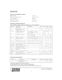 ZXSC310E5TA Datasheet Page 2