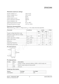 ZXSC380FHTA Datasheet Page 2