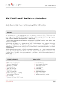 1SC2060P2A0-17 Datasheet Cover