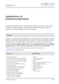 1SP0635D2S1-17 Datasheet Cover