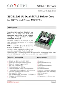 2SD315AI UL Datasheet Cover