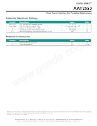 AAT2550ISK-CAA-T1 Datasheet Page 3