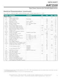 AAT2550ISK-CAA-T1 Datasheet Page 5