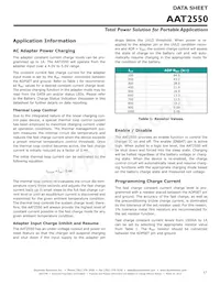 AAT2550ISK-CAA-T1數據表 頁面 17