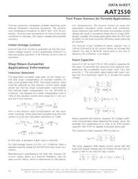 AAT2550ISK-CAA-T1 Datasheet Page 22